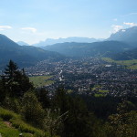 Blick von der St. Martin Hütte auf Garmisch