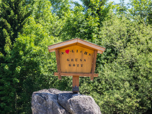 Begrüßung auf dem Stellplatz Berchtesgaden-Oberau