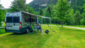 Stellplatz auf Camp Soca