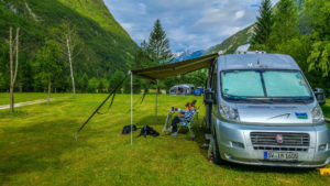 Stellplatz auf Camp Soca