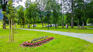 Blick auf den Campingplatz