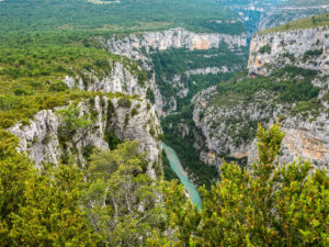 Blick in die Gorge du Verdon, dem Grand Canyon Frankreichs