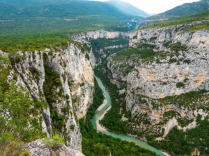 Blick in die Gorge du Verdon, dem Grand Canyon Frankreichs