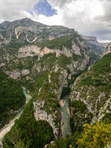 Blick vom Aussichtspunkt Balcon de la Mescla in die Verdonschlucht