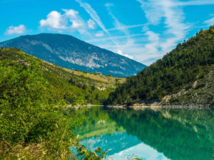 grandiose Landschaft am Lac de Castillon