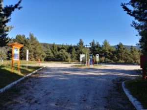 Einfahrt zum Stellplatz
