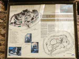 Informationstafel Ruine Lichtenburg