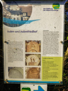 Infotafel Judenfriedhof Geroda