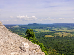 Aussicht an der Burgruine Rezi