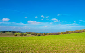 Aussicht auf dem Weg zurück zum Gipfel der Hohen Geba
