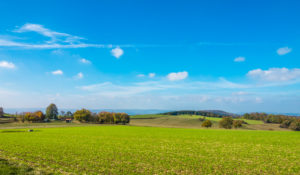 Aussicht auf dem Weg zurück zum Gipfel der Hohen Geba